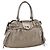 Borsa a mano Gancini in pelle bianca e argento di Salvatore Ferragamo Auth LNZ426 Bianco