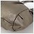 Borsa a mano Gancini in pelle bianca e argento di Salvatore Ferragamo Auth LNZ426 Bianco - vista 10