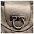 Borsa a mano Gancini in pelle bianca e argento di Salvatore Ferragamo Auth LNZ426 Bianco - vista 14