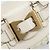 Borsa a mano in pelle bianca e oro GUCCI 189883 Auth ka2690 Bianco D'oro - vista 14