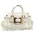 Borsa a mano in pelle bianca e oro GUCCI 189883 Auth ka2690 Bianco D'oro - vista 2
