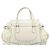 Borsa a mano in pelle bianca e oro GUCCI 189883 Auth ka2690 Bianco D'oro - vista 3