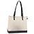 Céline Bolsa tote em lona Macadam CELINE em couro PVC branco e dourado Auth am10839