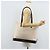 Céline Bolsa tote em lona Macadam CELINE em couro PVC branco e dourado Auth am10839 - vista 23