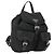 Zaino PRADA in nylon argento nero Auth bs33519