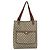Borsa tote Gucci GG Supreme Web Sherry Line in PVC beige e oro 39 02 003 Auth BA10068 D'oro - vista 2