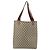 Borsa tote Gucci GG Supreme Web Sherry Line in PVC beige e oro 39 02 003 Auth BA10068 D'oro - vista 3