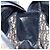 Borsa a mano in tela Trotter Christian Dior blu navy e oro Auth LNZ006 D'oro - vista 19