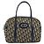 Borsa a mano in tela Trotter Christian Dior blu navy e oro Auth LNZ006 D'oro - vista 2