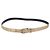 Cinturón CHANEL de cuero 33,5"" Oro CC Auth 172424A Dorado