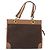 Céline Borsa a mano in tela Macadam CELINE in pelle PVC marrone e oro Auth 172965 D'oro - vista 2