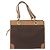 Céline Borsa a mano in tela Macadam CELINE in pelle PVC marrone e oro Auth 172965 D'oro - vista 3