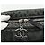 Borsa a Spalla in Tela CHANEL Catena Nera Argento CC Auth bs33649 Nero - vista 14