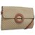 Céline Borsa con logo circolare in tela Macadam CELINE in pelle PVC beige e oro Auth ki6527 D'oro