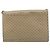Céline Borsa con logo circolare in tela Macadam CELINE in pelle PVC beige e oro Auth ki6527 D'oro - vista 3