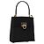 Borsa a mano Gancini in suede Salvatore Ferragamo 2 in 1 Nero Oro Auth 173432