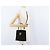 Borsa a mano Gancini in suede Salvatore Ferragamo 2 in 1 Nero Oro Auth 173432 - vista 27