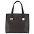 Céline Borsa a mano in tela Macadam CELINE in pelle PVC nera e oro Auth LNZ528 Nero D'oro - vista 3