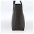 Céline Borsa a mano in tela Macadam CELINE in pelle PVC nera e oro Auth LNZ528 Nero D'oro - vista 5