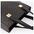 Céline Borsa a mano in tela Macadam CELINE in pelle PVC nera e oro Auth LNZ528 Nero D'oro - vista 6