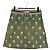 Gucci FALDA DORAEMON MICRO GG DORAEMON DE ALGODÓN MARRÓN AUTÉNTICA 166962SM Castaño