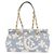CHANEL Ketten-Schultertasche Canvas Hellblau gold CC Auth 173315SAV Golden - Ansicht 2