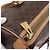 Céline Bolso de mano de lona Macadam CELINE en cuero PVC marrón dorado Auth 171455V Castaño - vista 14