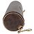 Céline Bolso de mano de lona Macadam CELINE en cuero PVC marrón dorado Auth 171455V Castaño - vista 23