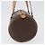 Céline Bolso de mano de lona Macadam CELINE en cuero PVC marrón dorado Auth 171455V Castaño - vista 5