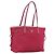 PRADA Nylon Tote Bag Rosa Silber Auth ARZ253 Pink