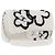 CHANEL Matelassé 25 Borsa a Spalla con Catena Mouton Bianco Argento CC Auth 172561SM