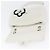 CHANEL Matelassé 25 Borsa a Spalla con Catena Mouton Bianco Argento CC Auth 172561SM - vista 15