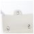 CHANEL Matelassé 25 Borsa a Spalla con Catena Mouton Bianco Argento CC Auth 172561SM - vista 16