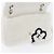 CHANEL Matelassé 25 Borsa a Spalla con Catena Mouton Bianco Argento CC Auth 172561SM - vista 17