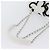 CHANEL Matelassé 25 Borsa a Spalla con Catena Mouton Bianco Argento CC Auth 172561SM - vista 7