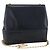 Borsa a Spalla Salvatore Ferragamo in Pelle Blu Navy Oro Auth bs33630 D'oro