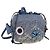 Borsa LOEWE Basket Blow Fish in rafia azzurro chiaro Auth 166244SM Blu chiaro
