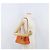 PRADA Borsa a Spalla Trapuntata con Catena Nylon Arancione Oro Auth BA11028 D'oro - vista 24