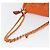 PRADA Borsa a Spalla Trapuntata con Catena Nylon Arancione Oro Auth BA11028 D'oro - vista 7