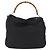 Borsa a mano in nylon Gucci Bamboo 2 vie nera argento 001 1998 1577 Auth ep13375 Nero - vista 3