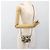 CHANEL Mini Matelassé 12 Sac à Épaule Chaîne Satin Beige Or CC Auth LNZ407M Doré - vue 21
