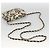 CHANEL Mini Matelassé 12 Sac à Épaule Chaîne Satin Beige Or CC Auth LNZ407M Doré - vue 7