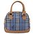 Borsa Burberrys Nova Check in pelle PVC 2 in 1 blu oro Auth 172484 D'oro - vista 3
