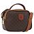 Céline Borsa a mano in tela Macadam CELINE in pelle PVC 2 in 1 marrone oro Auth ki6521 D'oro