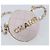 CHANEL Charm per Borsa Matelassé Pelle di Pecora Rosa Oro CC Auth 166255SM D'oro - vista 14