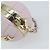 CHANEL Charm per Borsa Matelassé Pelle di Pecora Rosa Oro CC Auth 166255SM D'oro - vista 15