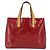 LOUIS VUITTON Borsa a Mano Monogram Vernis Reade PM Pomme D'amour M91990 Auth LNZ195 Rosso - vista 2