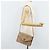 Céline Borsa a Spalla in Tela Macadam CELINE PVC Beige Oro Auth ARZ236 D'oro - vista 23