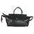 Céline Celine Nero Pelle di Agnello Morbida Lucida Media Nuovo Luggage - vista 2