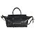 Céline Celine Nero Pelle di Agnello Morbida Lucida Media Nuovo Luggage - vista 8